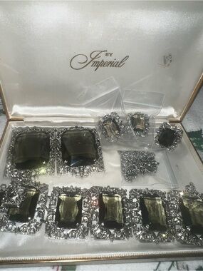 Vintage 1962 Sarah Coventry CELEBRITY Parure Set Bracelet Ring Earrings Pendants